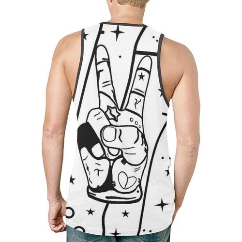 Peace Popart by Nico Bielow New All Over Print Tank Top for Men (Model T46)
