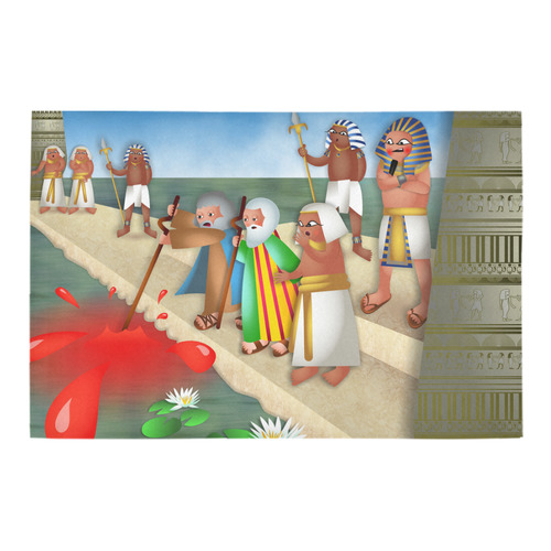 Passover & The Plague of Blood Azalea Doormat 24" x 16" (Sponge Material)