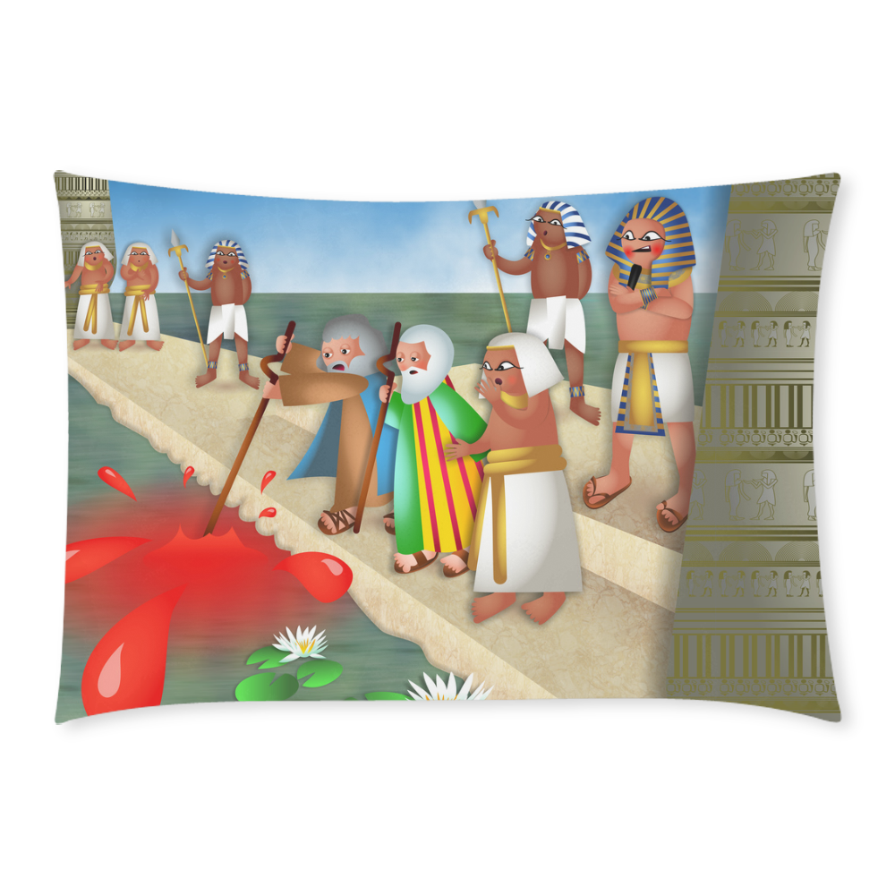 Passover & The Plague of Blood Custom Rectangle Pillow Case 20x30 (One Side)