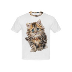 Lovely Cute Kitty Kids' All Over Print T-shirt (USA Size) (Model T40)