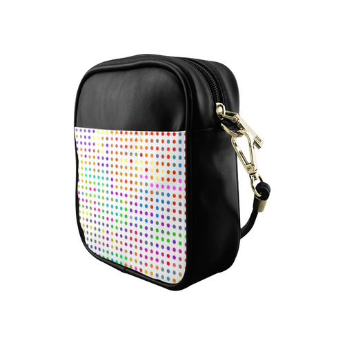 Retro Rainbow Polka Dots Sling Bag (Model 1627)