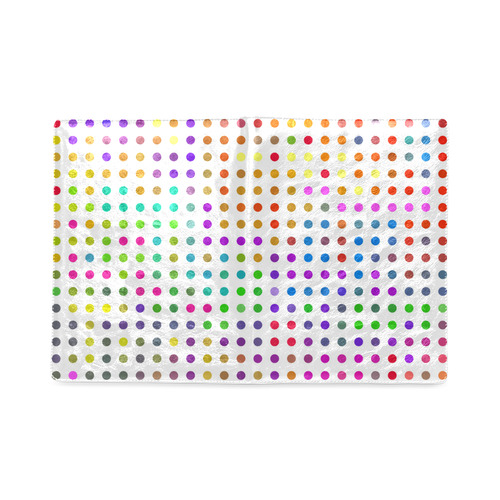 Retro Rainbow Polka Dots Custom NoteBook B5