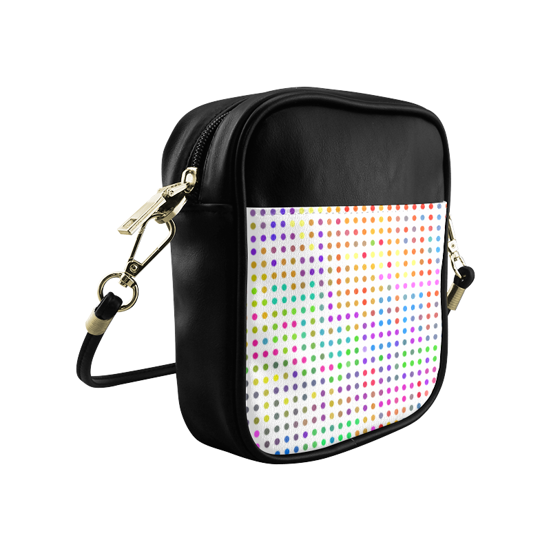 Retro Rainbow Polka Dots Sling Bag (Model 1627)