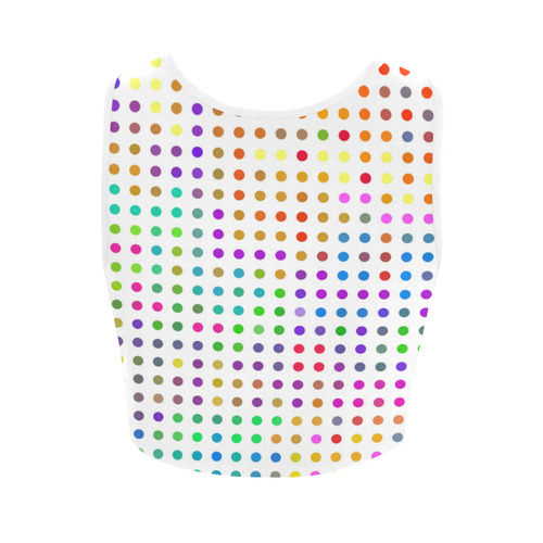 Retro Rainbow Polka Dots Women's Crop Top (Model T42)