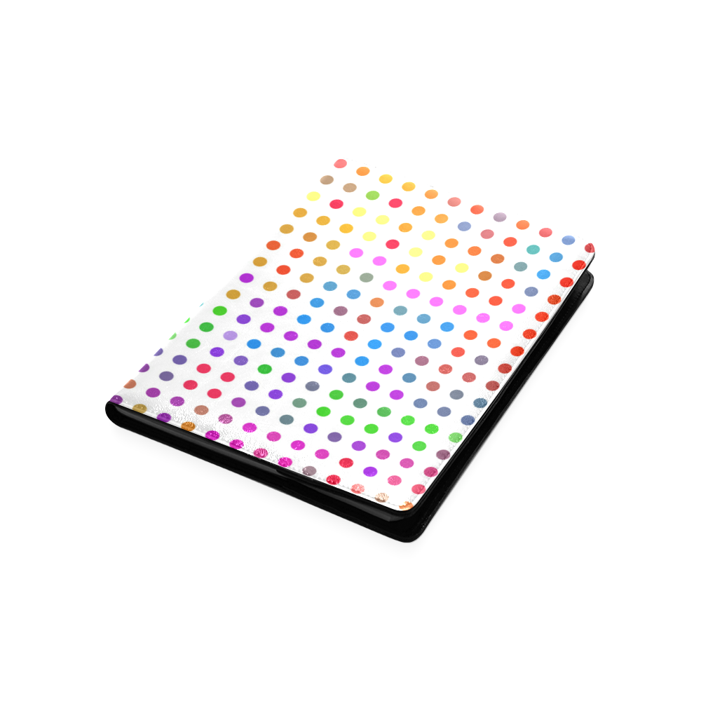 Retro Rainbow Polka Dots Custom NoteBook B5