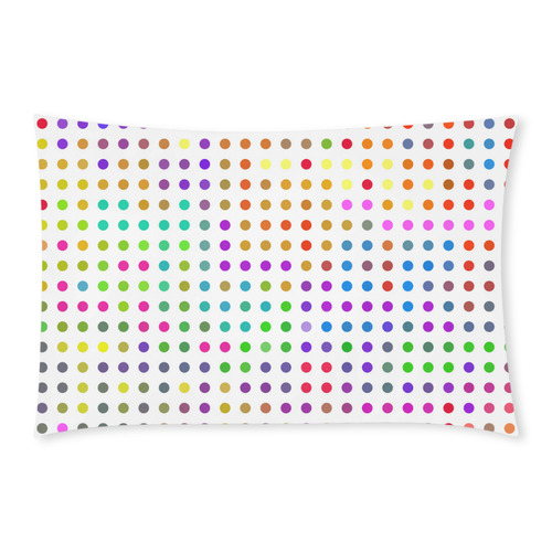 Retro Rainbow Polka Dots 3-Piece Bedding Set