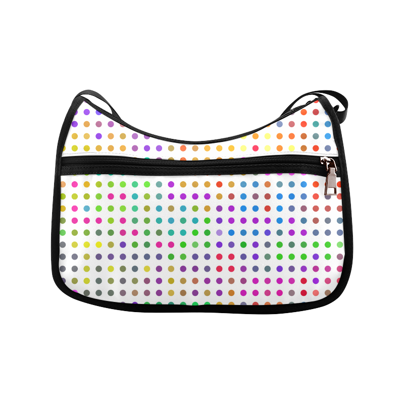 Retro Rainbow Polka Dots Crossbody Bags (Model 1616)