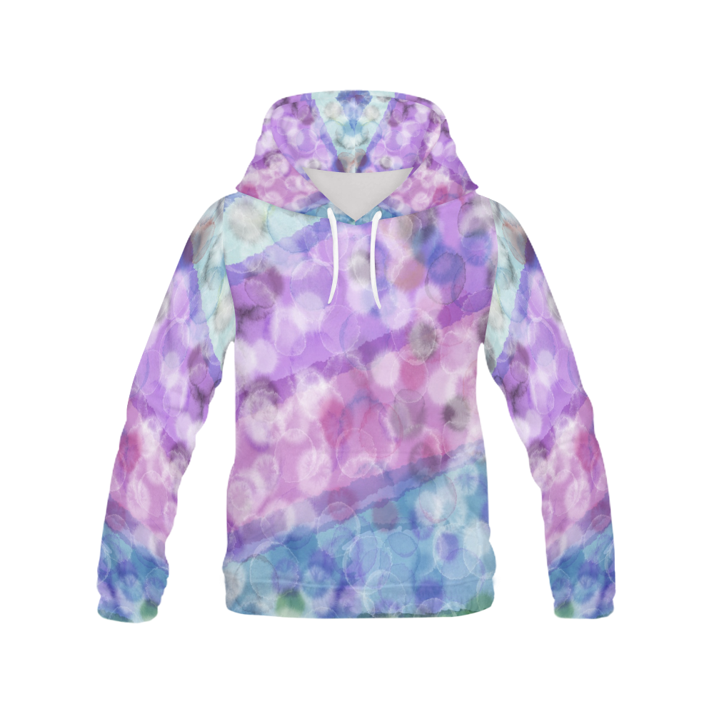 WATERCOLOR POINTS All Over Print Hoodie for Women (USA Size) (Model H13)