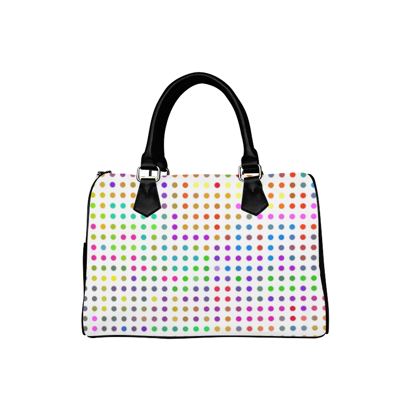 Retro Rainbow Polka Dots Boston Handbag (Model 1621)