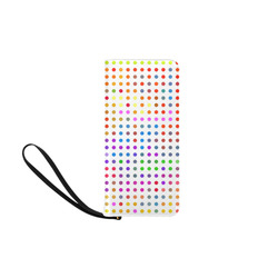 Retro Rainbow Polka Dots Women's Clutch Purse (Model 1637)