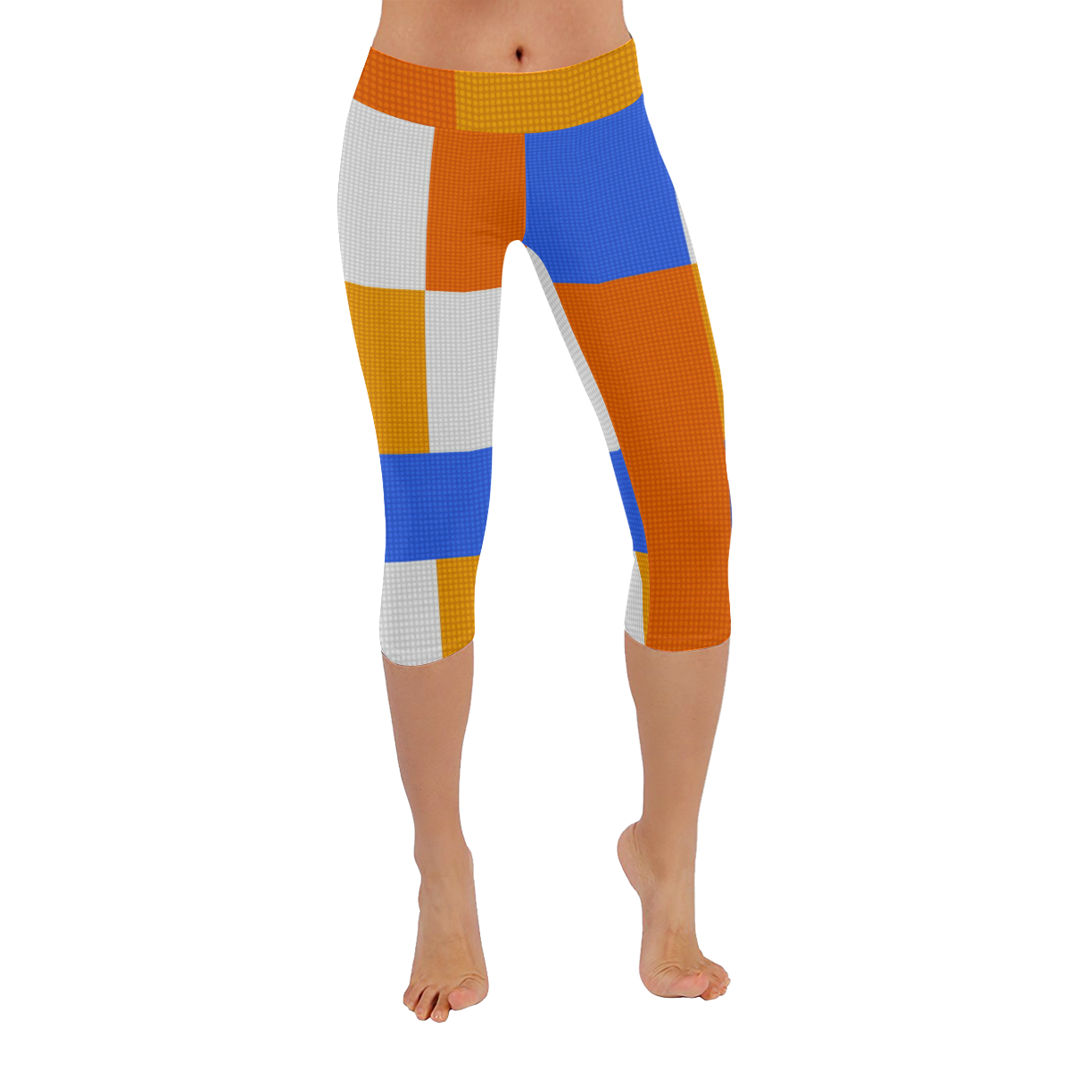 DESIGN 7575 Women's Low Rise Capri Leggings (Invisible Stitch) (Model L08)