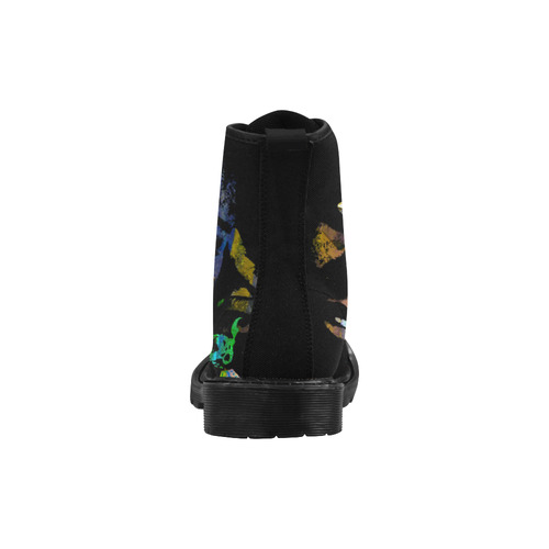 NINA SIMONE Martin Boots for Women (Black) (Model 1203H)