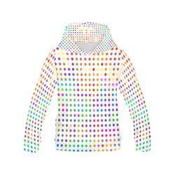 Retro Rainbow Polka Dots All Over Print Hoodie for Women (USA Size) (Model H13)