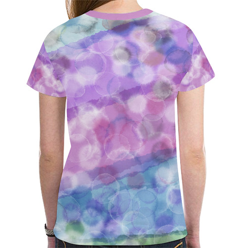 WATERCOLOR POINTS New All Over Print T-shirt for Women (Model T45)