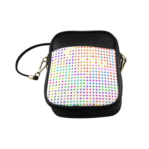 Retro Rainbow Polka Dots Sling Bag (Model 1627)