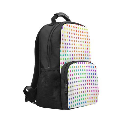 Retro Rainbow Polka Dots Unisex Laptop Backpack (Model 1663)
