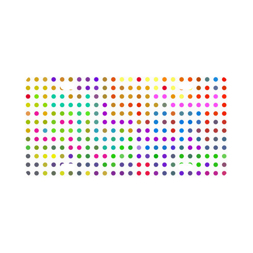 Retro Rainbow Polka Dots Classic License Plate