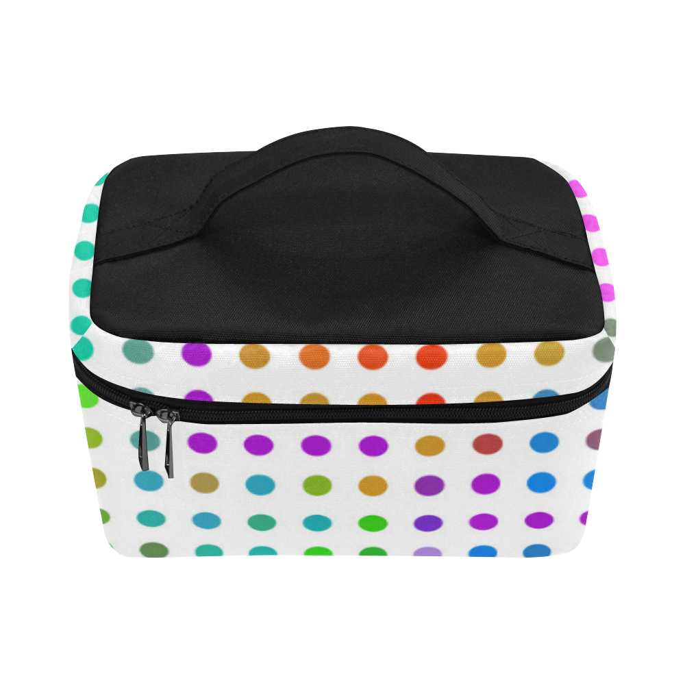 Retro Rainbow Polka Dots Lunch Bag/Large (Model 1658)