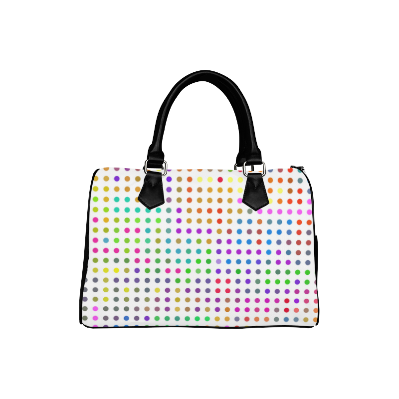 Retro Rainbow Polka Dots Boston Handbag (Model 1621)