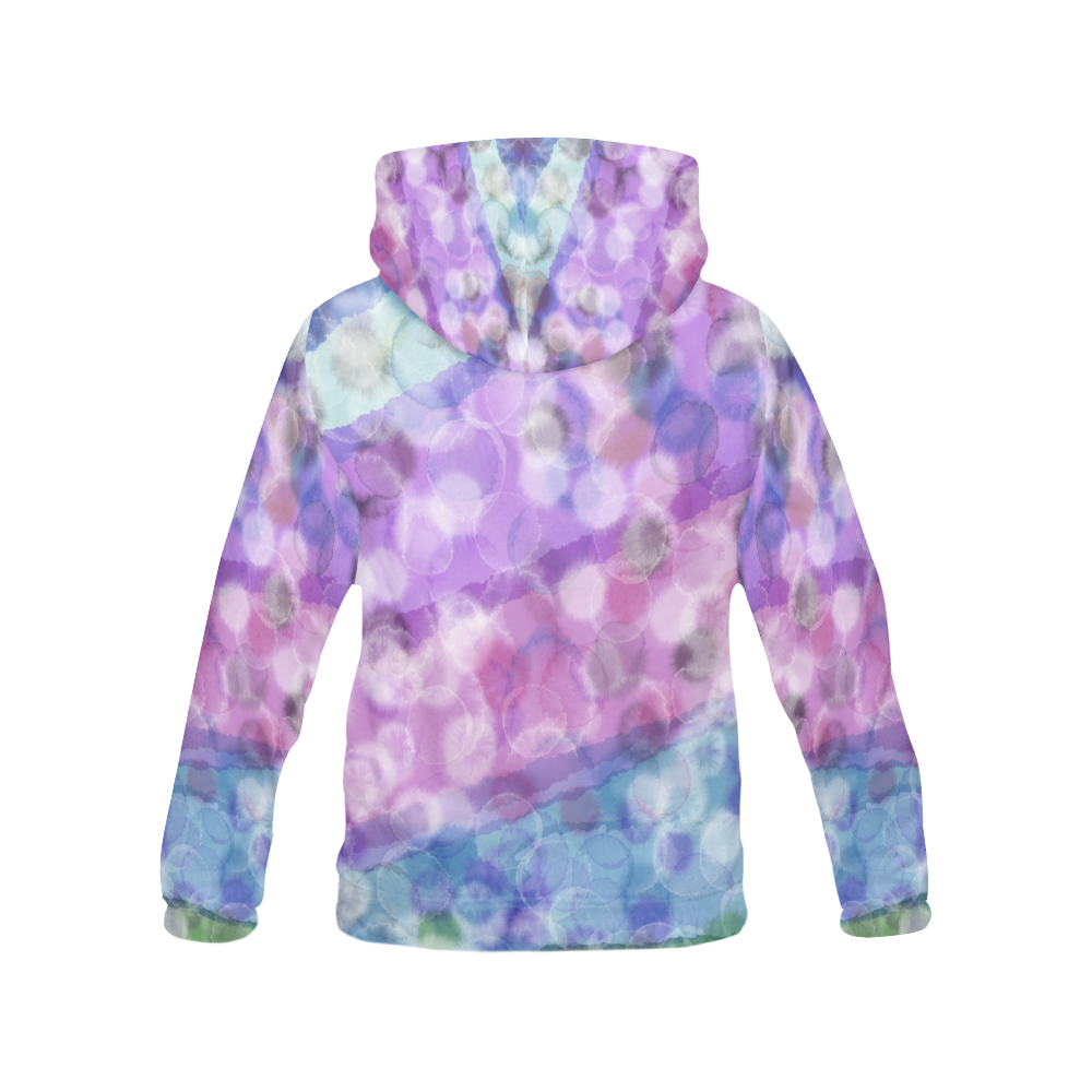 WATERCOLOR POINTS All Over Print Hoodie for Women (USA Size) (Model H13)