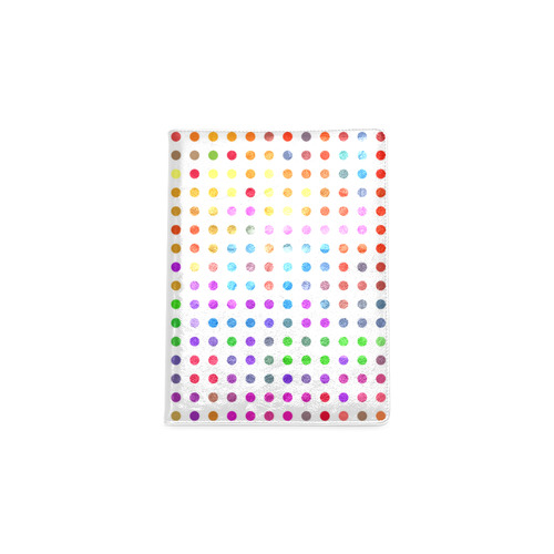 Retro Rainbow Polka Dots Custom NoteBook B5