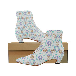 Kaleido Fun 21B by FeelGood Women's Pointed Toe Low Heel Booties (Model 052)