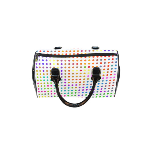 Retro Rainbow Polka Dots Boston Handbag (Model 1621)