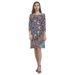 Thleudron Indra Rhea Loose Round Neck Dress(Model D22)