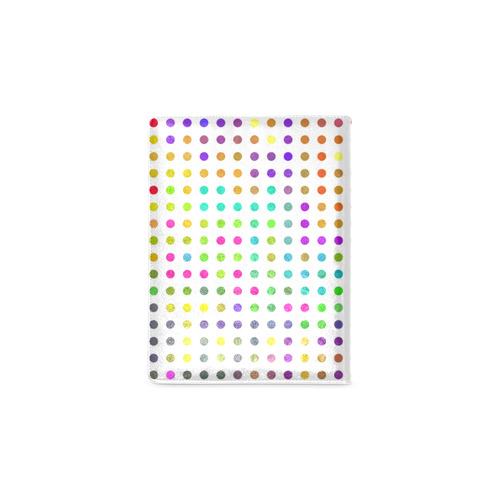 Retro Rainbow Polka Dots Custom NoteBook B5