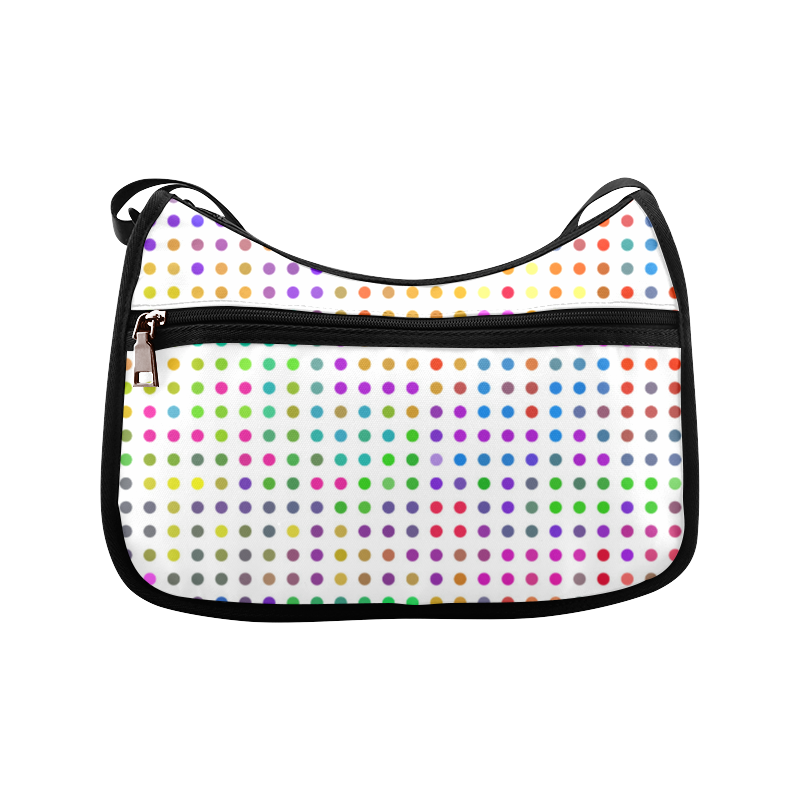 Retro Rainbow Polka Dots Crossbody Bags (Model 1616)