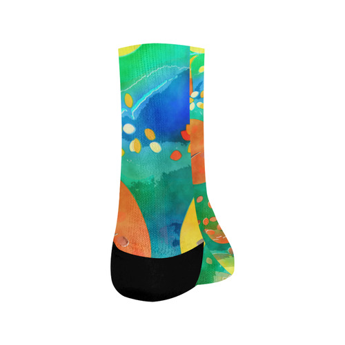 Watercolor Fall Forest Crew Socks