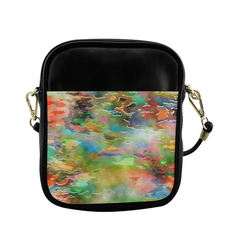 Watercolor Paint Wash Sling Bag (Model 1627)