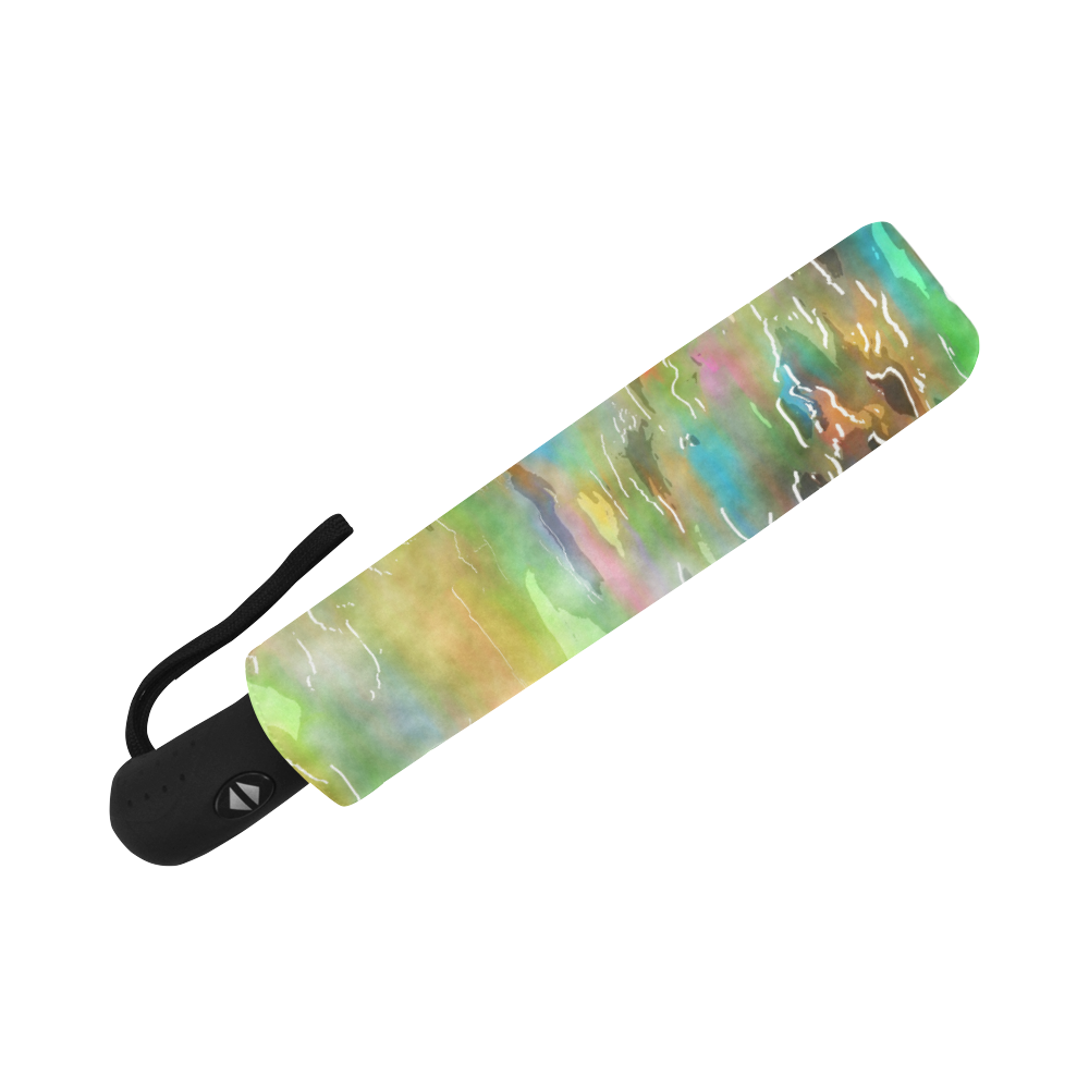 Watercolor Paint Wash Auto-Foldable Umbrella (Model U04)