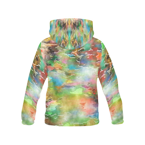 Watercolor Paint Wash All Over Print Hoodie for Men/Large Size (USA Size) (Model H13)