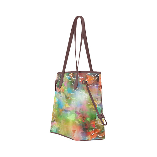 Watercolor Paint Wash Clover Canvas Tote Bag (Model 1661)