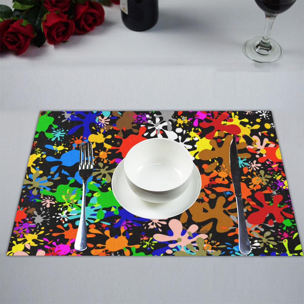 Paint Splats & Ink Blots Placemat 14’’ x 19’’ (Set of 6)