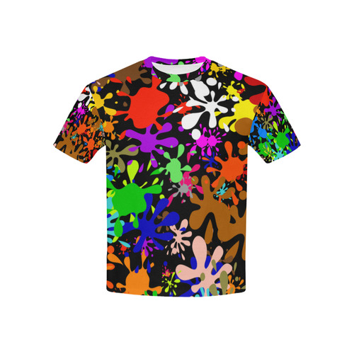 Paint Splats & Ink Blots Kids' All Over Print T-shirt (USA Size) (Model T40)
