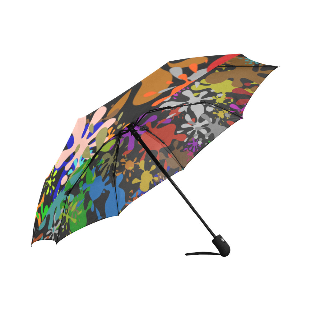 Paint Splats & Ink Blots Auto-Foldable Umbrella (Model U04)