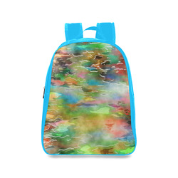 Watercolor Paint Wash School Backpack/Large (Model 1601)
