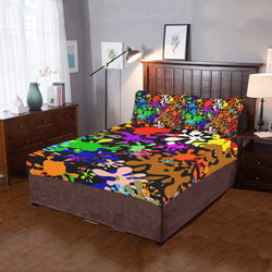 Paint Splats & Ink Blots 3-Piece Bedding Set