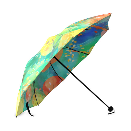 Watercolor Fall Forest Foldable Umbrella (Model U01)