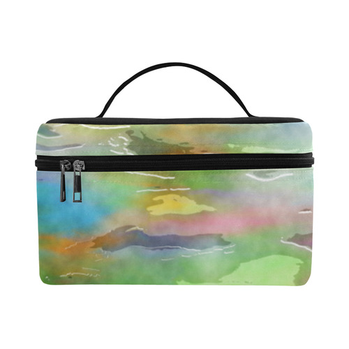 Watercolor Paint Wash Cosmetic Bag/Large (Model 1658)