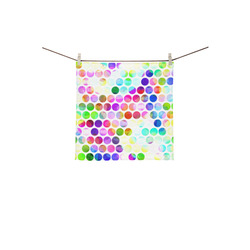 Watercolor Polka Dots Square Towel 13“x13”