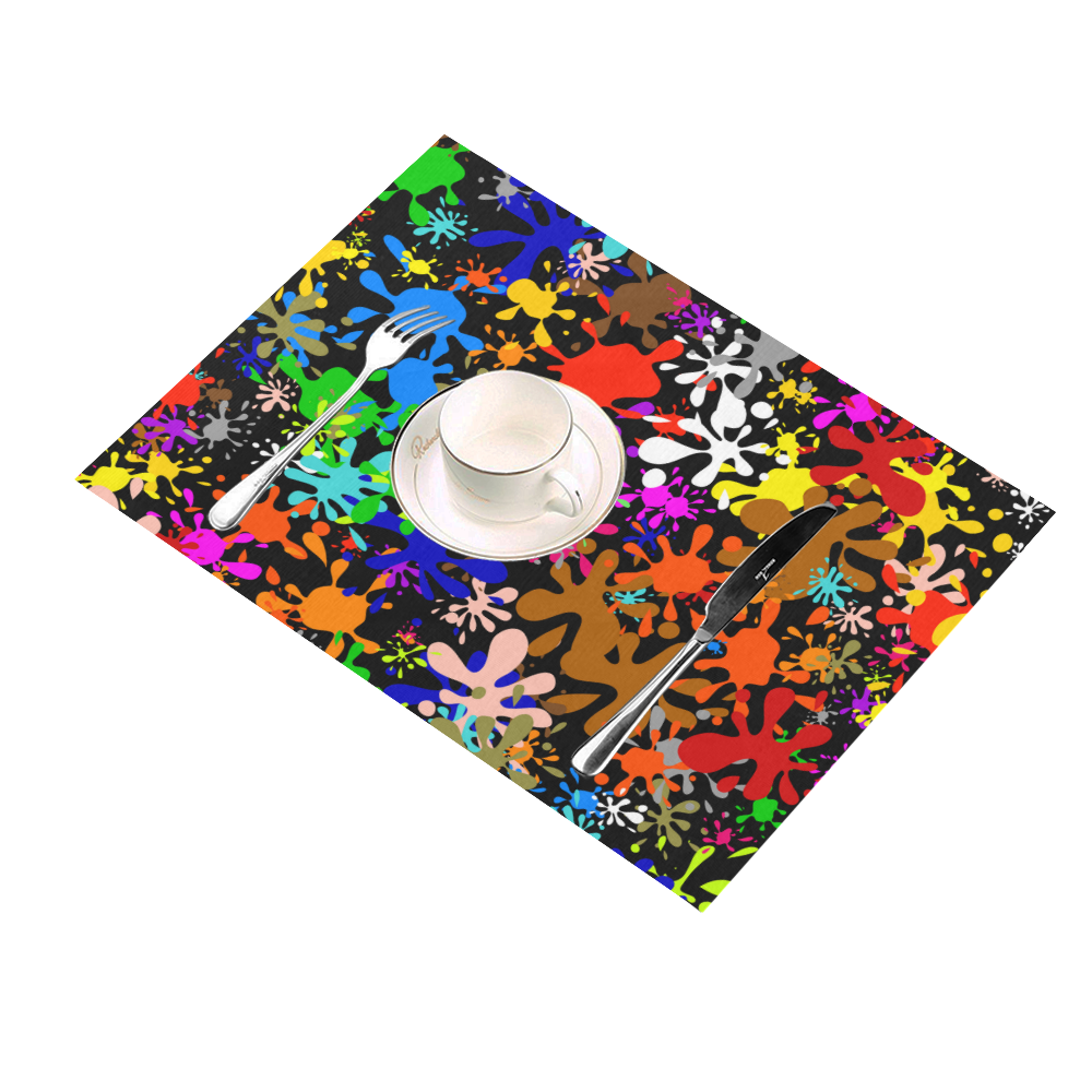 Paint Splats & Ink Blots Placemat 14’’ x 19’’ (Set of 6)