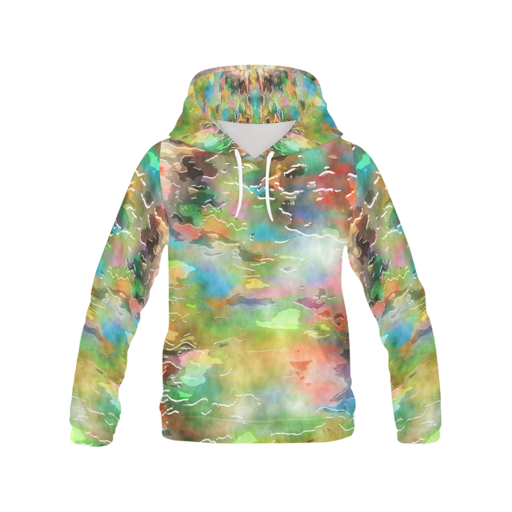 Watercolor Paint Wash All Over Print Hoodie for Men/Large Size (USA Size) (Model H13)