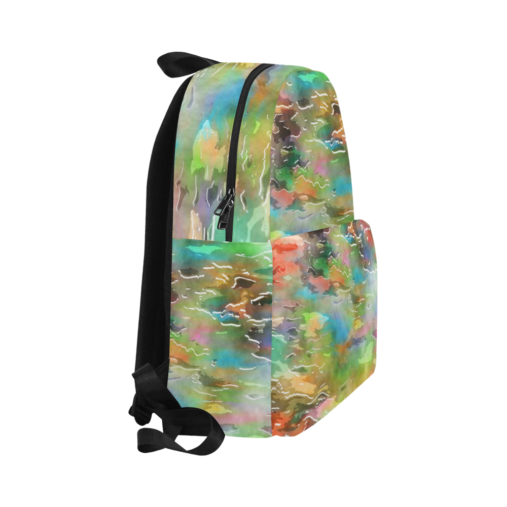 Watercolor Paint Wash Unisex Classic Backpack (Model 1673)