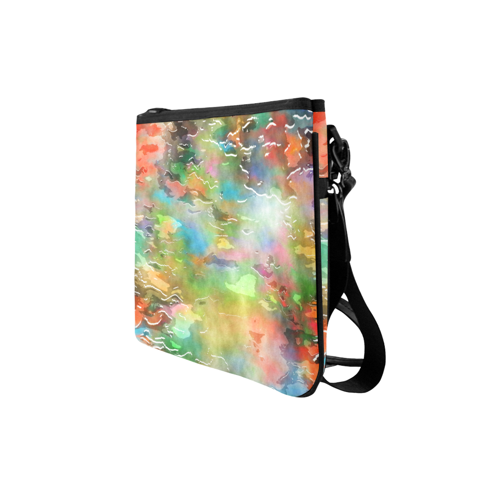 Watercolor Paint Wash Slim Clutch Bag (Model 1668)