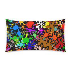 Paint Splats & Ink Blots Custom Rectangle Pillow Case 20"x36" (one side)