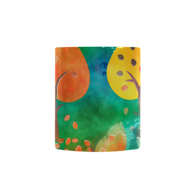 Watercolor Fall Forest Custom Morphing Mug