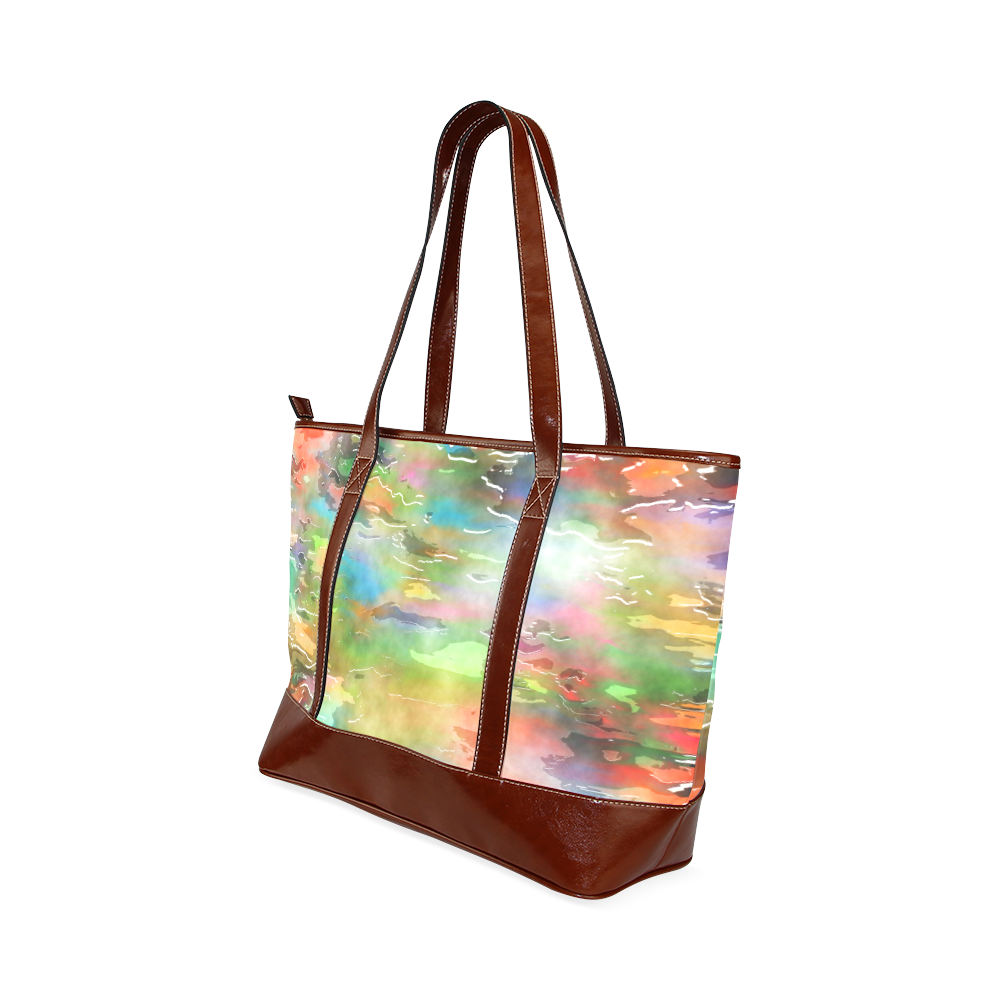 Watercolor Paint Wash Tote Handbag (Model 1642)